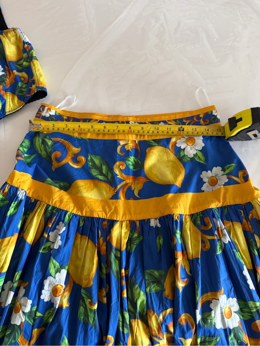 Blue & Yellow Floral Lemon top &Maxi Skirt - Women's - Picture 11 of 12